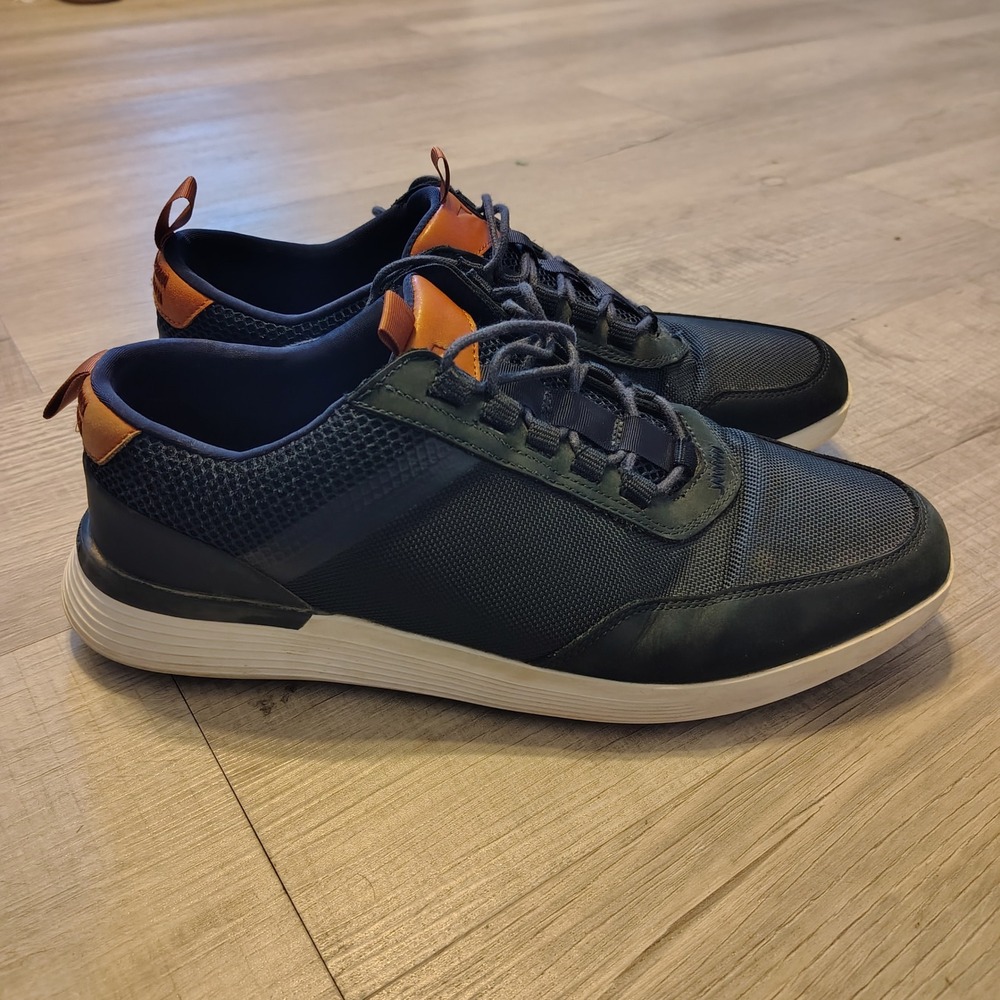 Wolf & Shepherd Crossover Victory Trainer Mens 10.5 Navy Blue Mesh Sneakers